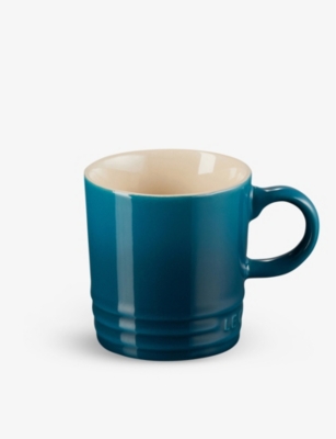 Shop Le Creuset Deep Teal Stoneware Espresso Mug 100ml