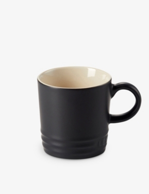 Le Creuset Satin Black Stoneware Espresso Mug 100ml