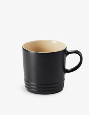 Le Creuset Satin Black Stoneware Mug 350ml