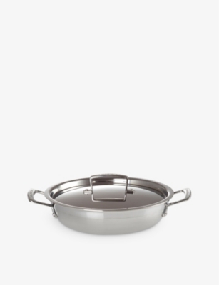 Le Creuset Signature Stainless Steel Shallow Casserole with Lid