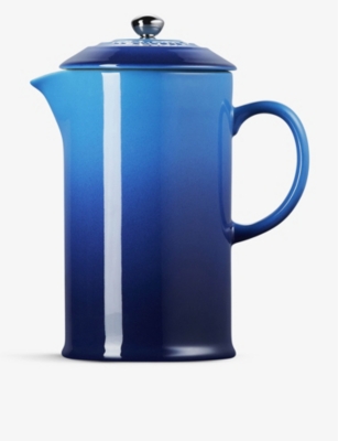 Le Creuset Stoneware Cafetiere 1l In Azure Blue