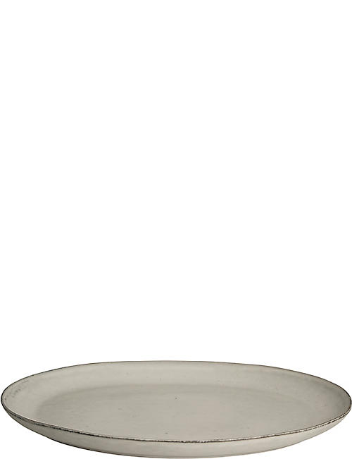 BROSTE: Nordic Sand stoneware oval plate