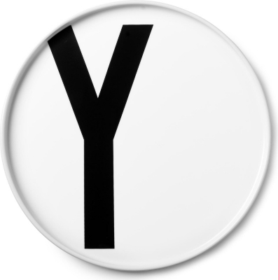 DESIGN LETTERS   Y porcelain plate