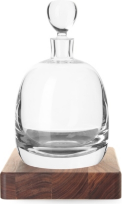 LSA: Islay glass whisky decanter and wooden base