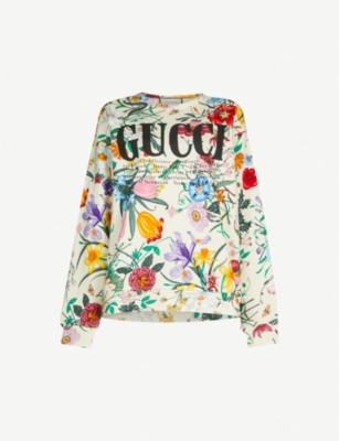 gucci hoodie floral