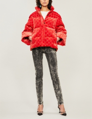 gucci red puffer jacket