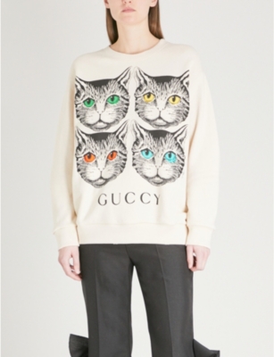 gucci mystic cat sweatshirt