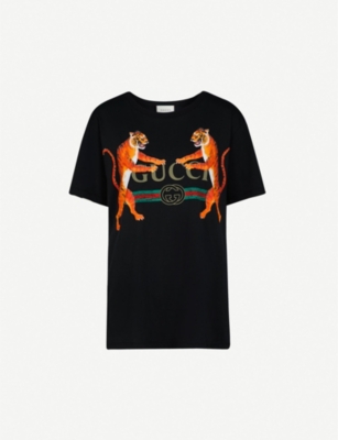 gucci sequin tiger t shirt