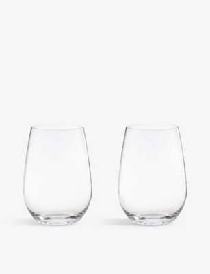 RIEDEL: O glass wine tumblers set of two