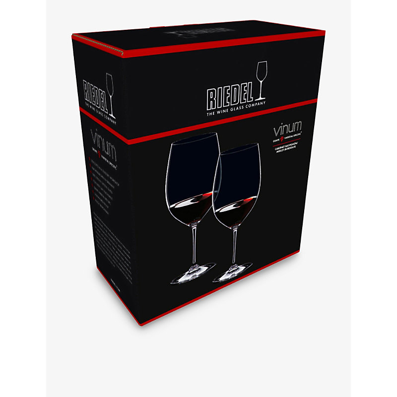 Shop Riedel Clear Vinum Bordeaux Port Glasses Set Of Two