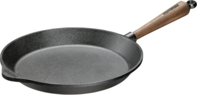 SKEPPSHULT   24cm cast iron frying pan with walnut handle