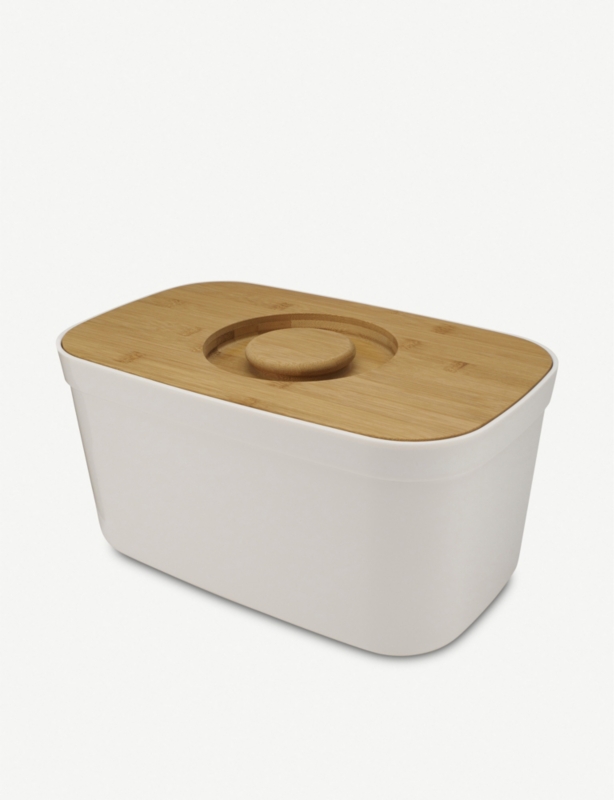 Bread bin and bamboo cutting board lid