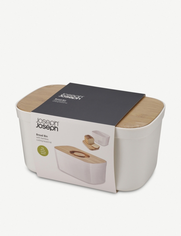 Bread bin and bamboo cutting board lid