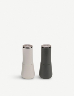 Joseph Joseph Milltop™ Ceramic And Stainless-steel Salt And Pepper Mill Set