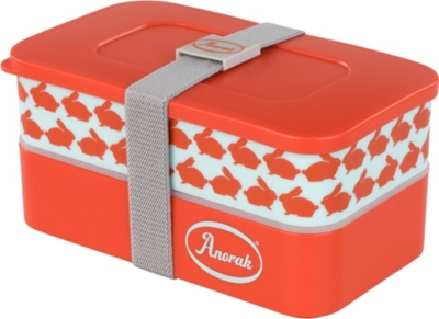 ANORAK   Kissing rabbits stack snack box