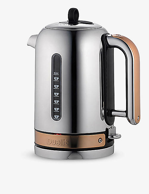 DUALIT: Chrome and copper classic kettle