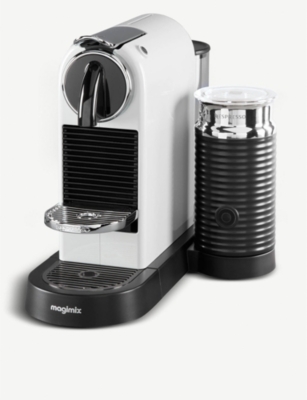 teer Meetbaar streep Nespresso Magimix Citiz & Milk Coffee Machine - 11319 In White | ModeSens