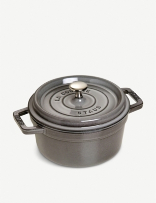 STAUB - Round cast iron cocotte 20cm | Selfridges.com