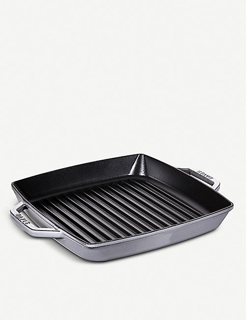 STAUB: Cast iron grill pan 28cm