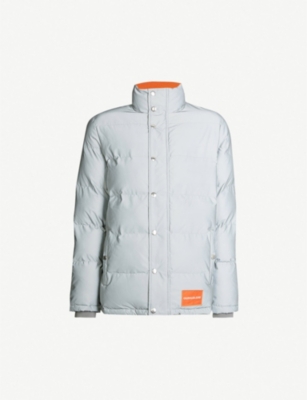 calvin klein jeans padded jacket with reflective technology