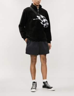 mki sherpa quarter zip black