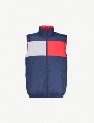tommy jeans reversible gilet