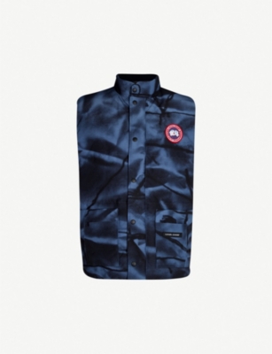 canada goose blue camo gilet