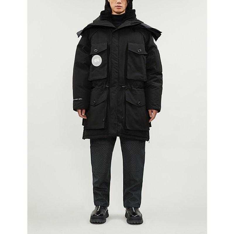 Canada Goose X Juun.j Expedition Shell-down Hooded Parka In Black