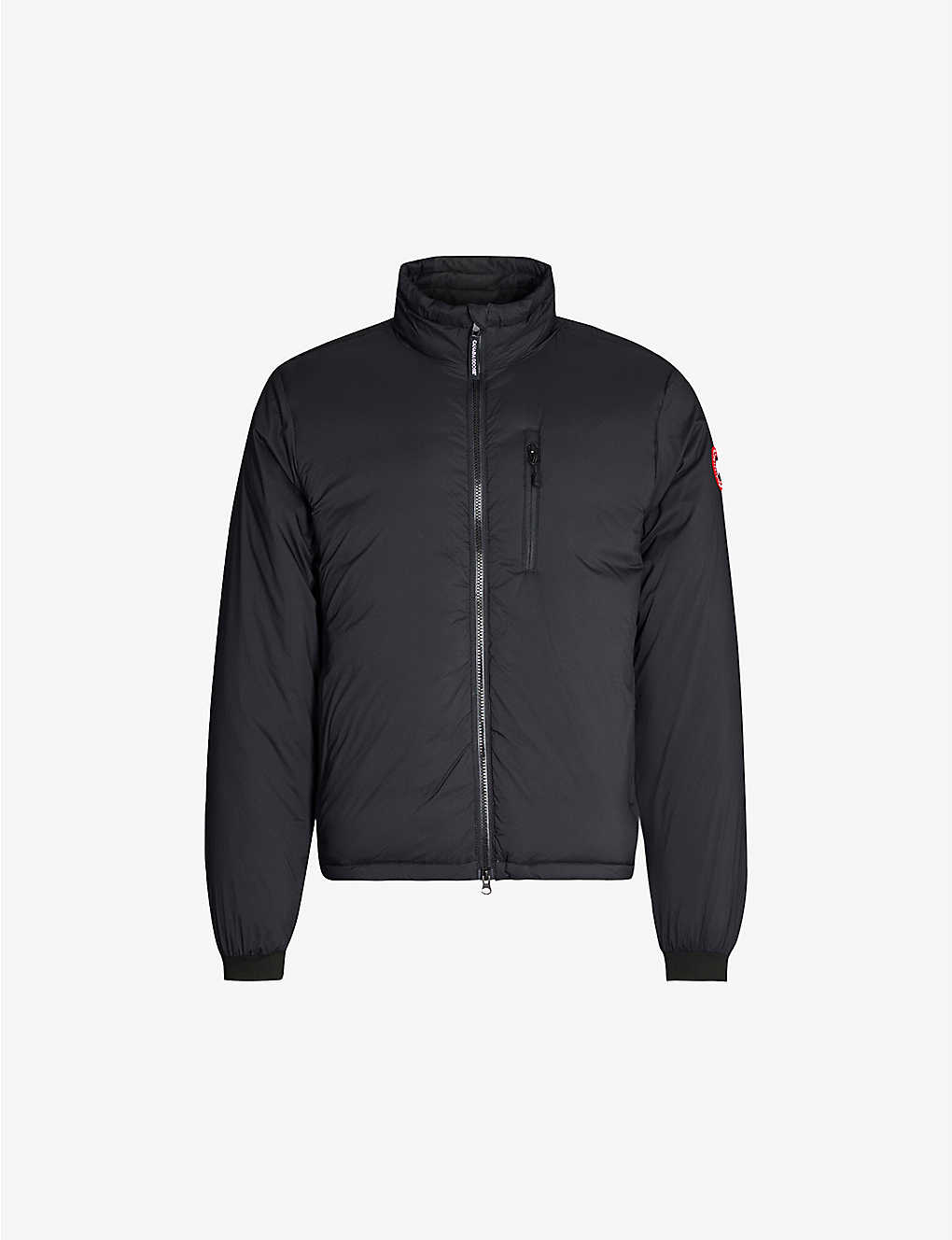 Shop Canada Goose Men's Black Lodge Quilted Shell Jacket