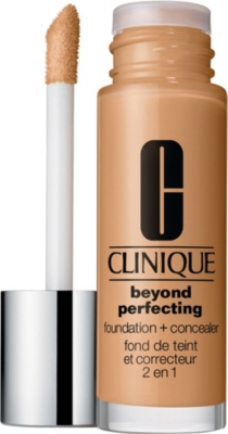 Shop Clinique Beyond Perfecting Foundation And Concealer In Toasted Wheat