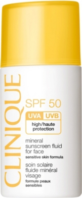 Clinique Spf50 Mineral Sunscreen Fluid For Face 30ml