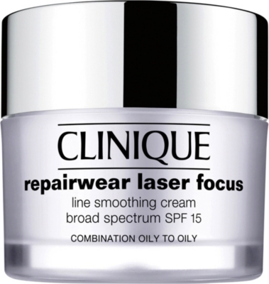 CLINIQUE - Repairwear Laser Focus Night Line Smoothing cream for dry ...