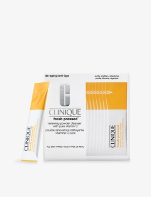 Clinique Fresh Pressed Renewing Powder Cleanser With Pure Vitamin C 28 X 0.01 oz/ 0.5 G Packets