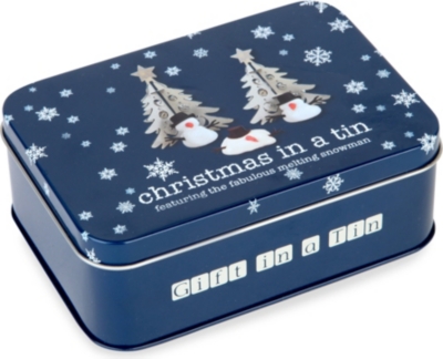 GIFTS IN A TIN   Melting snowman Christmas kit