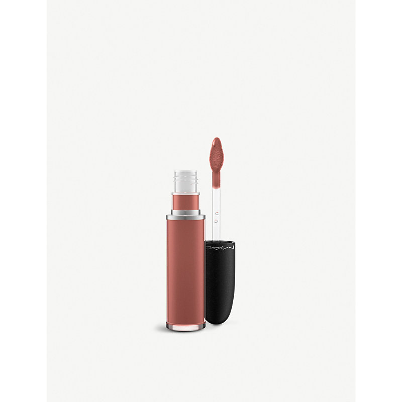 Shop Mac Retro Matte Liquid Lipstick 5ml In Topped With Brandy