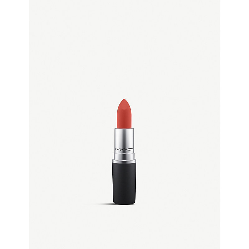 Shop Mac Powder Kiss Lipstick 3g In Devoted To Chili