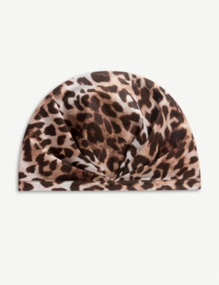 leopard shower cap