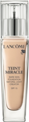 Lancôme Lancome 3 Teint Miracle Bare Skin Perfection Foundation Spf 15 In 03