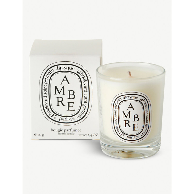 Shop Diptyque Ladies Lace Ambre Scented Candle, Size: In Na