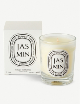 Shop Diptyque Jasmin Mini Scented Candle In Na
