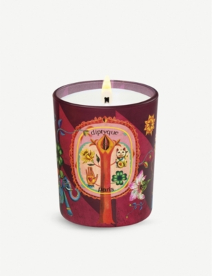 Diptyque Lucky Flower Bougie Parfumee Scented Candle 70g Selfridges Com