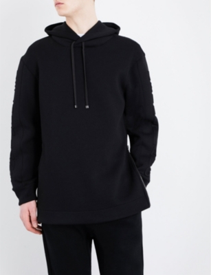 HELMUT LANG Logo-embossed stretch-jersey hoody