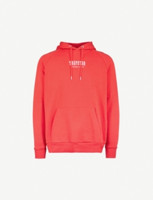 trapstar black and red hoodie