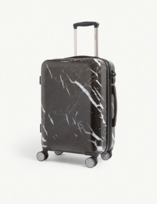 hard shell marble suitcase