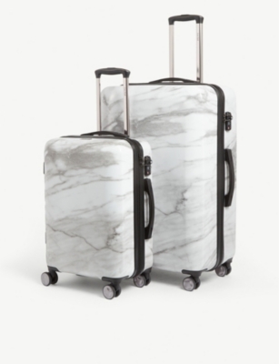 calpak white luggage