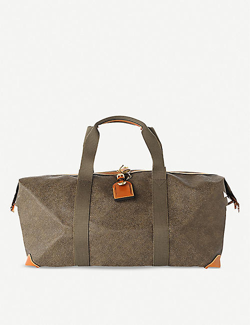 MULBERRY: Clipper medium scotchgrain and leather holdall