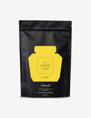 WELLECO Super Elixir Greens lemon and ginger refill 300g