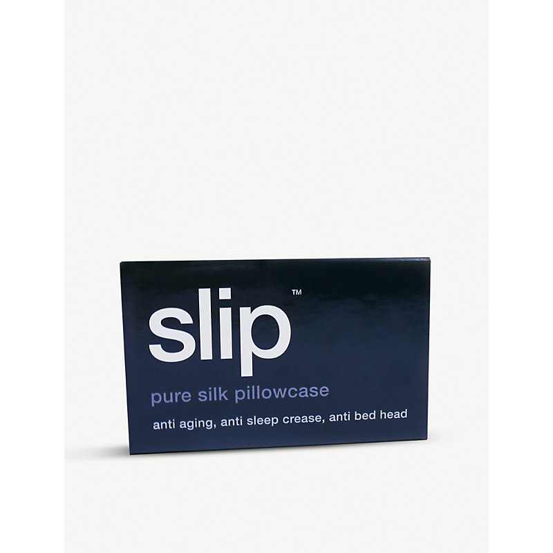 Shop Slip Navy Queen Silk Pillowcase