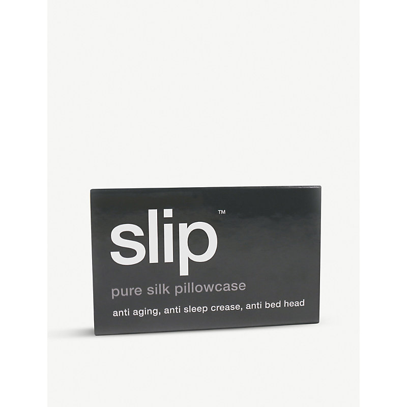 Shop Slip Queen Silk Pillowcase 51cm X 76cm In Charcoal