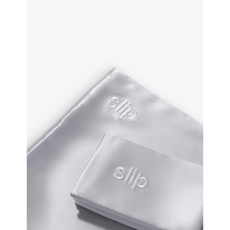 Shop Slip Silver Queen Silk Pillowcase 51cm X 76cm
